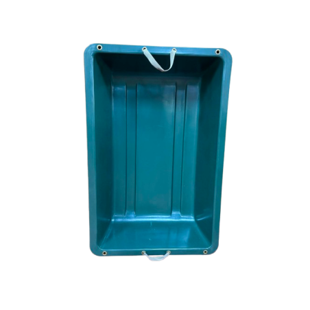 Bac à gibier plastique vert avec anse 90x60x20
