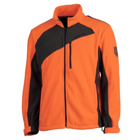 Blouson polaire SOMLYS orange/vert XL