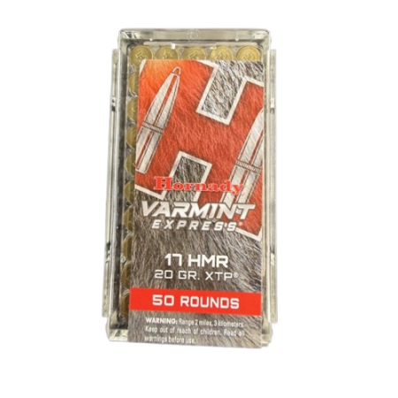 Cartouches HORNADY Varmint express calibre 17 HMR 20gr...