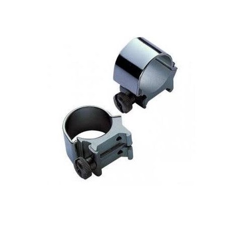 Colliers WEAVER top mount 25.4mm extra haut (Noir brillant)