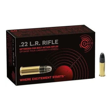 CARTOUCHE GECO CALIBRE 22LR RIFLE X50