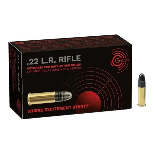 CARTOUCHE GECO CALIBRE 22LR RIFLE X50