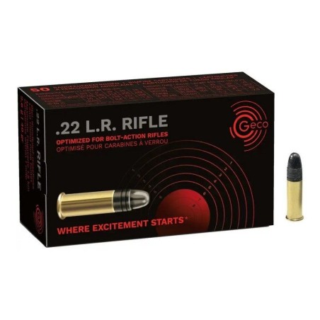 CARTOUCHE GECO CALIBRE 22LR RIFLE X50