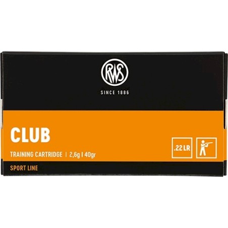 CARTOUCHES RWS calibre 22LR CLUB x50