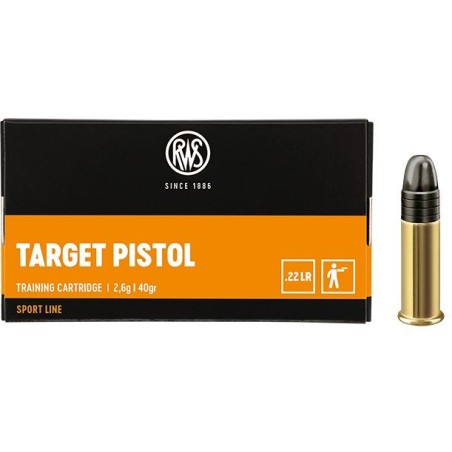 CARTOUCHE RWS TARGET PISTOL CALIBRE 22LR /50