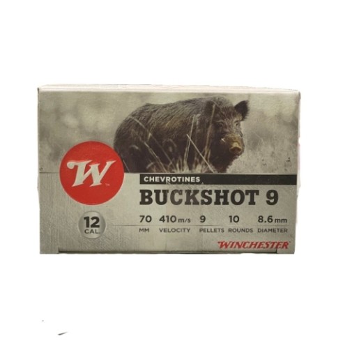 CARTOUCHES WINCHESTER BUCKSHOT Calibre 12/70 –...