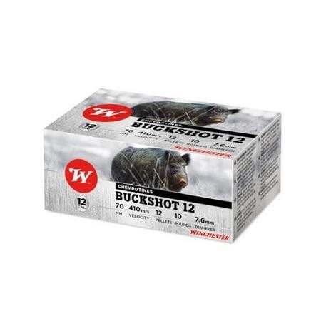 CARTOUCHES WINCHESTER BUCKSHOT calibre 12/70 12grs x10