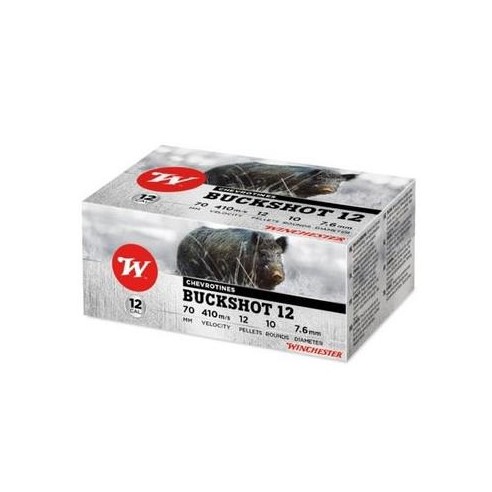 CARTOUCHES WINCHESTER BUCKSHOT calibre 12/70...