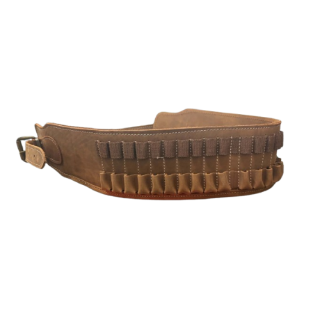 Cartouchière Grande chasse Cuire vieilli 20 balles