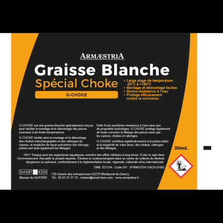 Graisse blanche spécial Choke ARMAESTRIA (G-CHOKE) 30ml