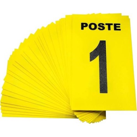 Plaque de poste de 1 à 24 + 3 neutres