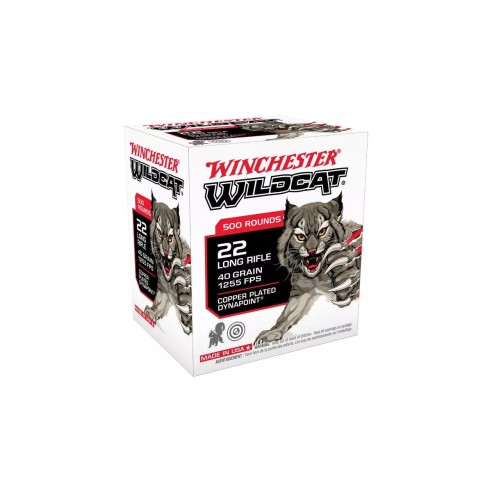 CARTOUCHES WINCHESTER 22LR WILDCAT 40GR...
