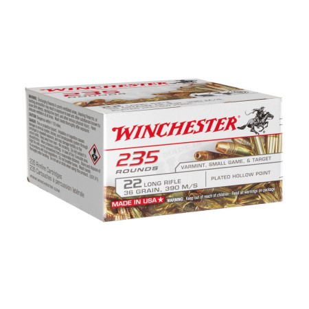 CARTOUCHE WINCHESTER SUPER X CALIBRE 22LR LHP COOPER...
