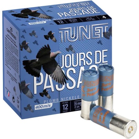CARTOUCHE TUNET JOURS DE PASSAGE calibre 12/70 35g n°7...
