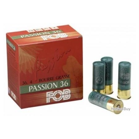 CARTOUCHE FOB PASSION calibre 12/70 36g BG n°7 x25