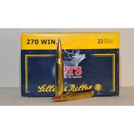 Cartouche Sellier & Bellot calibre 270win 150grs x20