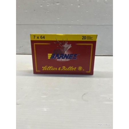 Cartouches Sellier & Bellot calibre 7X64 BARNES X20
