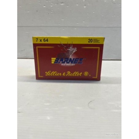 Cartouches Sellier & Bellot calibre 7X64 BARNES X20