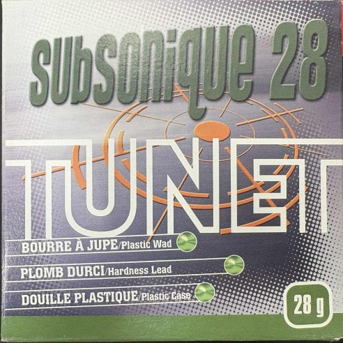 CARTOUCHES TUNET TOP SUBSONIC calibre 12/70 28g...