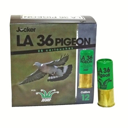 CARTOUCHES JOCKER LA 36 PIGEON calibre 12/70 36g BJ n°7.5...