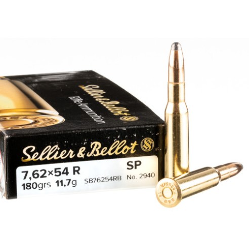 Cartouche Sellier & Bellot calibre 7.62X54R SP...