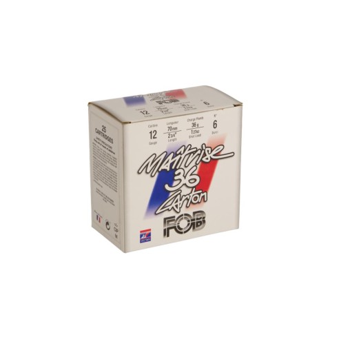 CARTOUCHES FOB MAITRISE calibre 12/70 36g BJ...