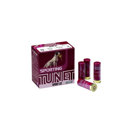 CARTOUCHE TUNET SPORT 32 calibre 12/70  32g BJ n°9 x25