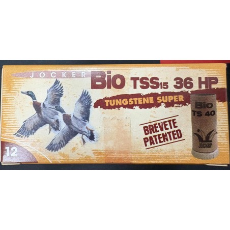 Cartouches JOCKER BIO TSS 36g BJ calibre 12/76 TUNGSTENE D15 n°9 x10