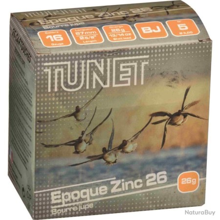CARTOUCHE TUNET EPOQUE ZINC ETAIN calibre 16/67 26g bj...
