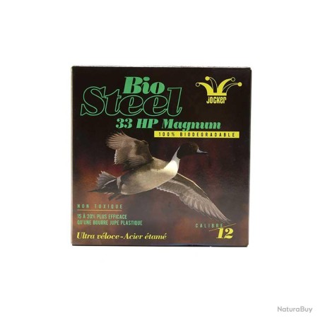 CARTOUCHES JOCKER BIO STEEL 33HP calibre 12/76 33g bourre...