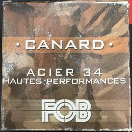 CARTOUCHE FOB CANARD ACIER calibre 12/70 34g n°0 x25