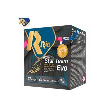 CARTOUCHE RIO STAR TEAM EVO calibre 12/70 28g n°7.5 x25