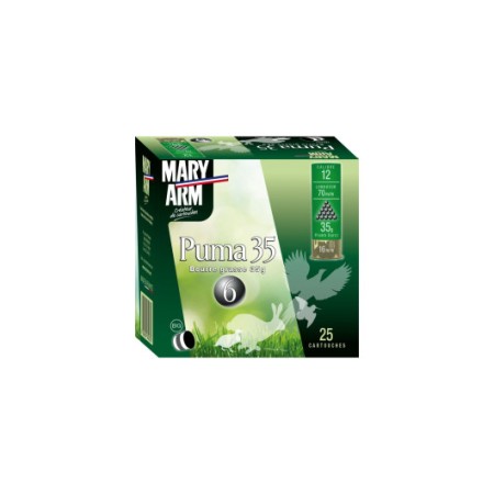 cartouche MARY ARM PUMA 36 calibre 12/70 36g bj N° 7.5 x25