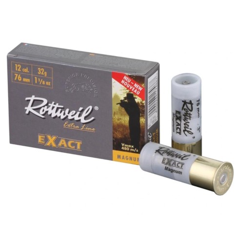 CARTOUCHE ROTTWEIL EXACT MAGNUM calibre 12/76...