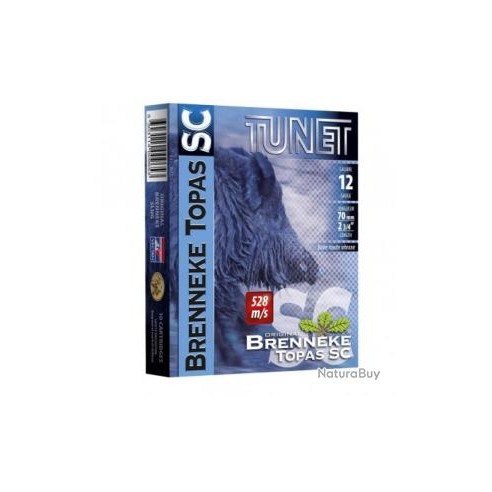 CARTOUCHE TUNET BRENNEKE TOPAS SC calibre 12/70...