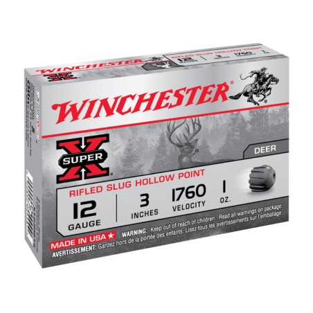 CARTOUCHES WINCHESTER SLUG SUPER X calibre 12/76 x5