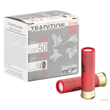 CARTOUCHES FOB calibre 12MM SUBSONIC n°9 10g bj x25