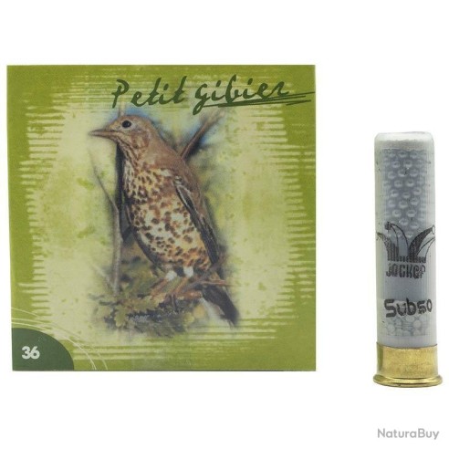 CARTOUCHE JOCKER calibre 12/50 MM SUBSONIQUE...