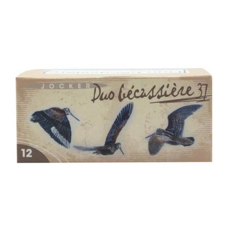 CARTOUCHE JOCKER DUO BECASSIERE calibre 12/70 37g BJ n°8/10 x10