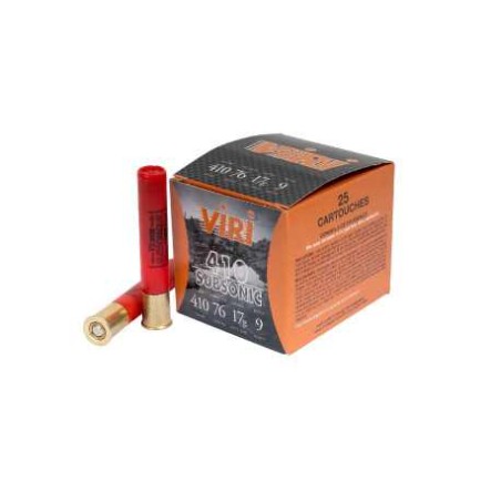 CARTOUCHE FOB VIRI SUBSONIC calibre 410/76 17g n°9 x25