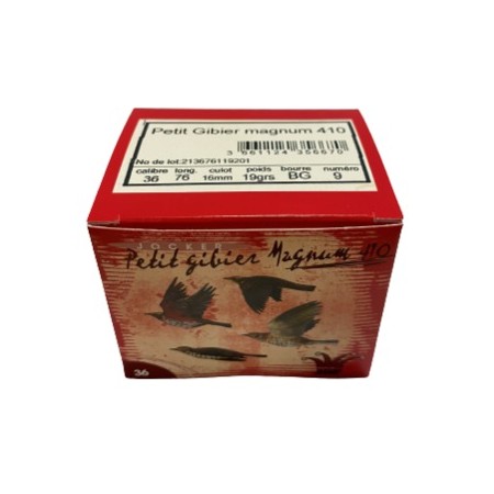 CARTOUCHE JOCKER calibre 410 MAG (36/76) 19G BG n°7 x25