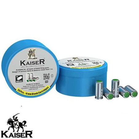 CARTOUCHE KAISER calibre 8MM PACK A BLANC X50