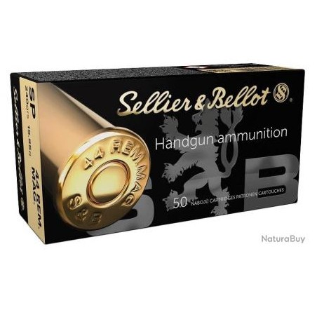 CARTOUCHES Sellier & Bellot calibre 44 rem mag sp 240grs 15.55g x50