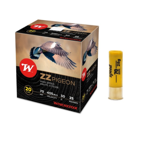 CARTOUCHE WINCHESTER ZZ CALIBRE 20/70 30g n°5.5 bj x25