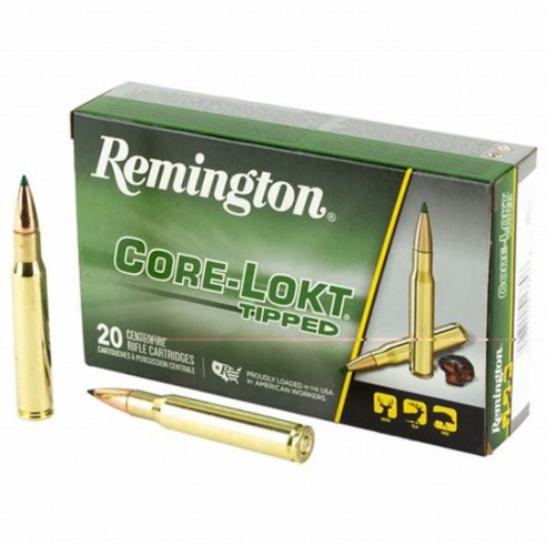 Cartouche REMINGTON CORE LOKT TIPPED calibre...