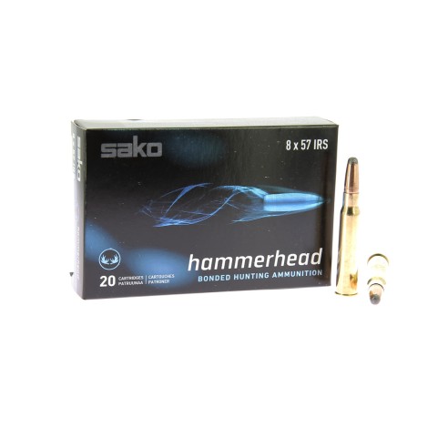 CARTOUCHES SAKO 8X57JRS HAMMERHEAD SP 200GR x20